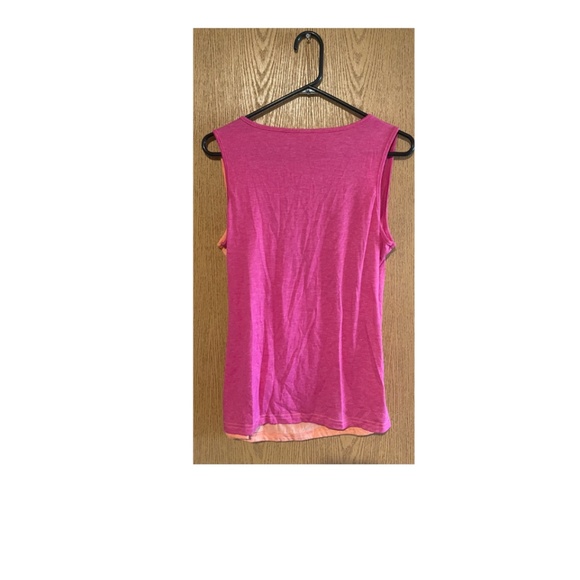 NWOT CUTE CROSSOVER TOP MIXED MEDIA - Picture 3 of 3